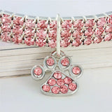 Shiny Zircon Pet Dog Neck Collars Durable Alloy Extended Chain Necklace for Small Medium Pets Pink Party Gifts Dogs Cat Necklace