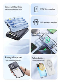 Xiaomi 22.5W 200000mAh Magnetic Wireless Charger Power Bank with Phone Holder PowerBank For iPhone Samsung Huawei Fast Charging