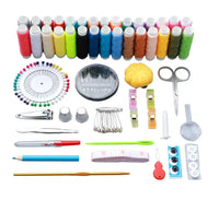 Sewing Kit Complete Set with Threads Needles Scissors Tape Measure Buttons and More for DIY Handcraft Projects Home and Travel