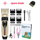 Electric Dog Clippers Professional Pet Hair Trimmer Dogs Grooming Hairdresser Hair Cutter Cat Hair Cutting Remover Machine Kit