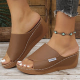 Women's Sandals Casual Heels Sandals Summer Woman Shoes Luxury Slippers Heeled Sandals Wedges Shoes Summer Footwear Women 2025