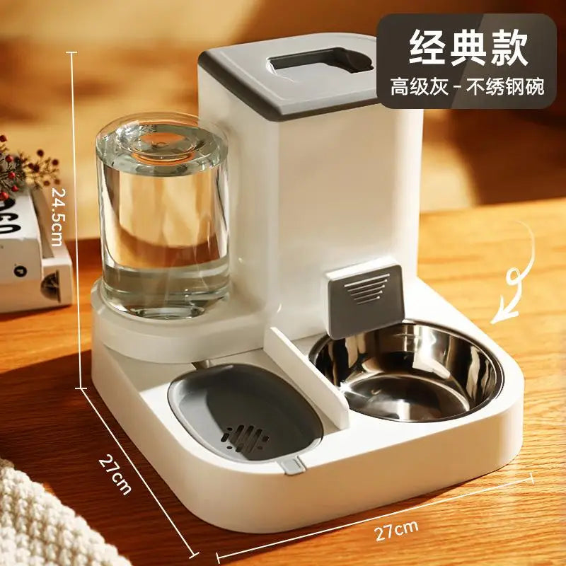 Automatic Cat Dog Feeder Drinking Fountain Water Dispenser Auto Food Bowl Pet Supplies For Dogs Cats