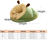 Winter Warm Pet Cat Bed Soft Cozy Cat Cave Bed Warm Cat House Nest Puppy Bed for Small Dogs Cats Cat Sleep Bag Pet Supplies