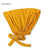 Muslim Inner Cap Hijab For Women Solid Underscarf Hijab Undercap Scarf Turban Hat Islamic Muslim Hijabs Ready To Wear Headcover
