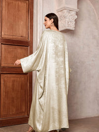 2024 Ramadan Eid Shiny Batwing Satin Open Kimono Abaya Dubai Luxury Muslim Abayas For Women Kaftan Dress Islamic Clothing Femme