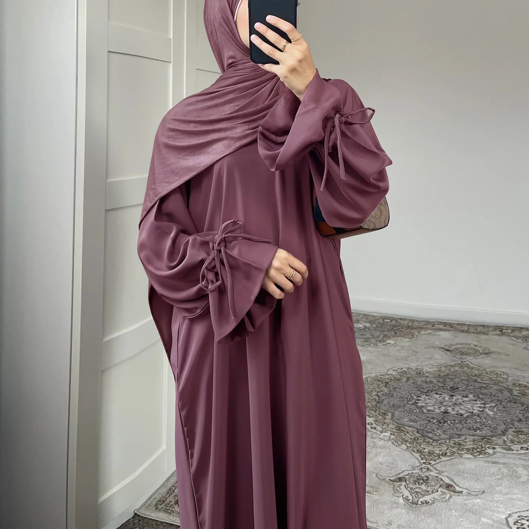 Ramadan Eid Plain Black Abaya Dubai Women drawstring Islam Muslim Maxi Kaftan Dress Kebaya Caftan Marocain Robe Femme Musulmane
