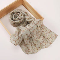 Newest Floral Printed Chiffon Scar