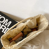 Straw Woven Basket Handbag