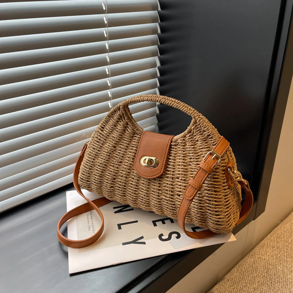 Summer Woven Shell Tote