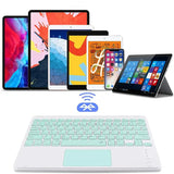 Spanish/English Bluetooth Keyboard 10 inch for iPad Air Pro Wireless Rechargeable Keyboard for Phone Tablet Laptop Universal