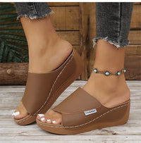 Women's Sandals Casual Heels Sandals Summer Woman Shoes Luxury Slippers Heeled Sandals Wedges Shoes Summer Footwear Women 2025