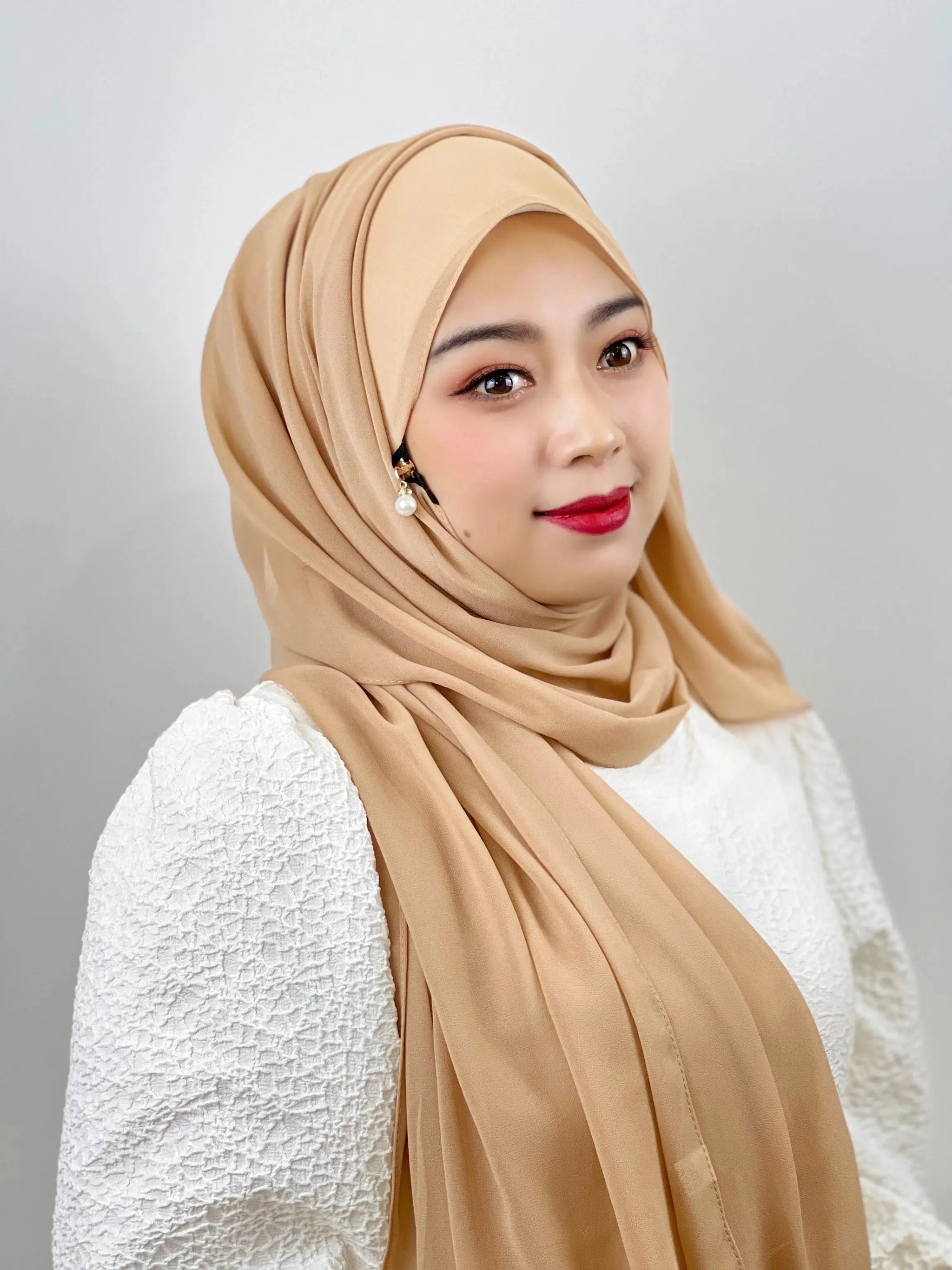 Muslim Zipper Headscarf Ladies 11 Color Shawl Chiffon Robe Dress Solid Color Beautiful Scarf Arab Islamic Clothing Hijab 71*180