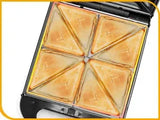 Taylor swoden - Bruno 3 en 1 sandwichera, gofrera, Prensa Panini, 1200W, tiene capacidad para 4 sándwiches, placas desmontables