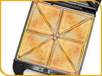 Taylor swoden - Bruno 3 en 1 sandwichera, gofrera, Prensa Panini, 1200W, tiene capacidad para 4 sándwiches, placas desmontables