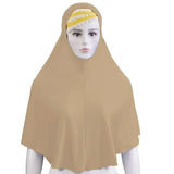 Muslim Women Instant Hijab Prayer Full Cover Chemo Cap One Piece Amira Scarf Shawls Veil Islamic Ramadan Khimar Turban Headwrap