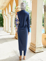 Summer Muslim Women 3 Piece Swimwear Set Hijab Swimsuit Maxi Dress Full Cover Up Islam Summer Abaya Dubai Modest Swimwear 2025