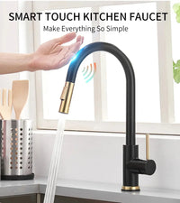 Smart Touch Kitchen Faucets Crane For Sensor Kitchen Water Tap Sink Mixer Rotate Touch Faucet Sensor Water Mixer KH-1005