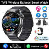 For Xiaomi New 2 in 1 Smart Watch With Earbuds Smartwatch TWS Bluetooth Earphone Heart Rate Blood Pressure Monitor Sports Watch