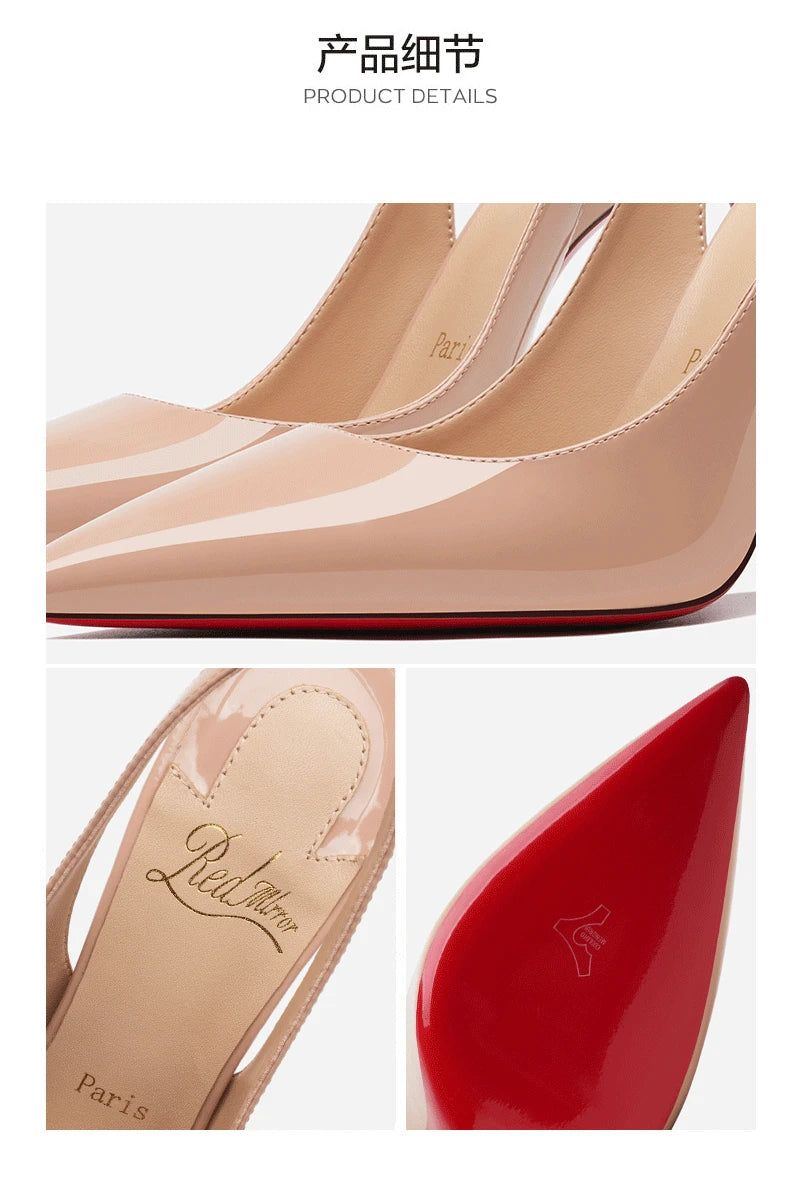 Naked color luxury women's shoes 2025 New Heels For Women Elegant High Heels Sexy Pointed Toe Heeled sandals Ladies Shoes Women