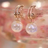 Pendientes de hojas doradas de cristal verde para mujer, accesorios diarios de individualidad, aniversario del Día de San Valentín, regalos de joyería de cumpleaños