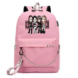 Usb School Bags For Girls Casual Backpack Teenagers Children Bookbags Large Capacity Middle High College Teen Schoolbag