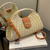 Summer Woven Shell Tote