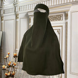 Niqab High Quality Nida Single Layer Ramadan Islamic Clothing EID Prayer Muslim Modest Women Hijab Khimar Jilbab Veil Niqab