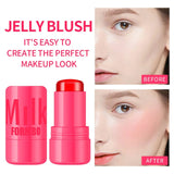 Milk Jelly Blush Milk Makeup Jelly Tint Blush Milk Cooling Water Jelly Tint 0.18 Oz Water Jelly Tint Stick Sheer Lip Cheek Stain