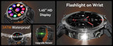 EIGIIS 2024 New Smart Watch KE3 3ATM Waterproof Sport Genuine Original Design Men Bluetooth Call Health Monitor With Flashlight