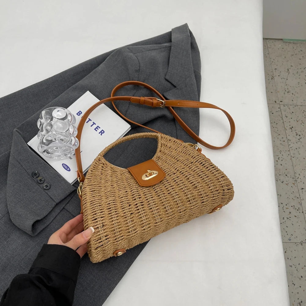 Summer Woven Shell Tote