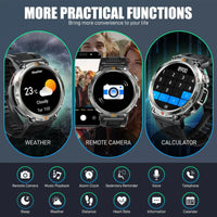 EIGIIS 2024 New Smart Watch KE3 3ATM Waterproof Sport Genuine Original Design Men Bluetooth Call Health Monitor With Flashlight