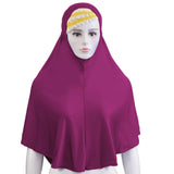 Muslim Women Instant Hijab Prayer Full Cover Chemo Cap One Piece Amira Scarf Shawls Veil Islamic Ramadan Khimar Turban Headwrap