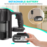 DayPlus Cordless Upright Stick Vacuum Cleaner,3 In 1 Wireles Handheld Vacuum Cleaner 130000RPM Brushless for Carpets, Hard Floor