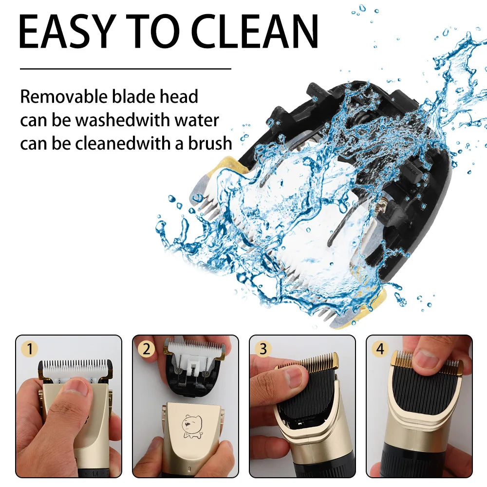 Electric Dog Clippers Professional Pet Hair Trimmer Dogs Grooming Hairdresser Hair Cutter Cat Hair Cutting Remover Machine Kit
