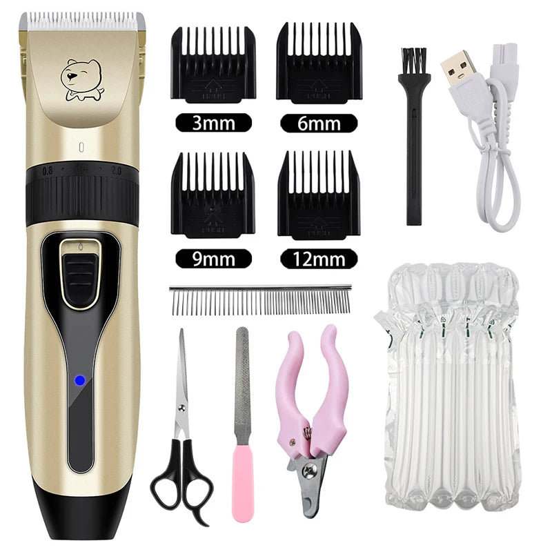 Electric Dog Clippers Professional Pet Hair Trimmer Dogs Grooming Hairdresser Hair Cutter Cat Hair Cutting Remover Machine Kit