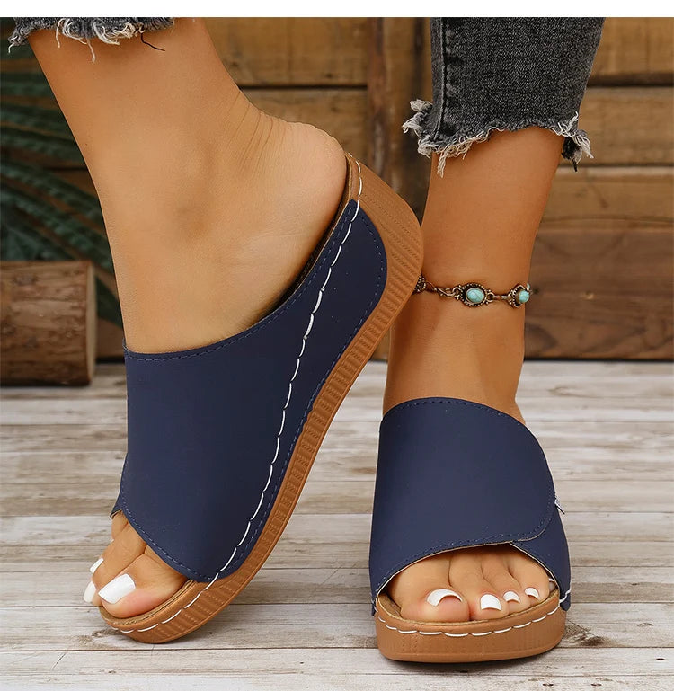 Women's Sandals Casual Heels Sandals Summer Woman Shoes Luxury Slippers Heeled Sandals Wedges Shoes Summer Footwear Women 2025