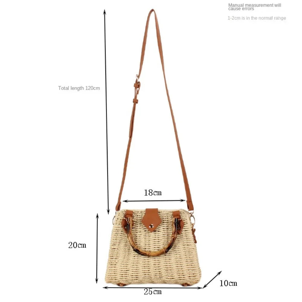 Boho Bamboo Shoulder Bag