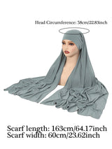 Crystal Hemp Women's Hijab Solid