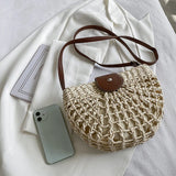 Summer Straw Bag - Fashion Semicircle