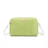Women Designer Bag One Shoulder Crossbody Bags Fashion Straw Woven Summer Bohemia Beach Bag Small Solid Mobile Phone Coin Purse