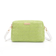 Women Designer Bag One Shoulder Crossbody Bags Fashion Straw Woven Summer Bohemia Beach Bag Small Solid Mobile Phone Coin Purse