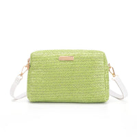 Women Designer Bag One Shoulder Crossbody Bags Fashion Straw Woven Summer Bohemia Beach Bag Small Solid Mobile Phone Coin Purse