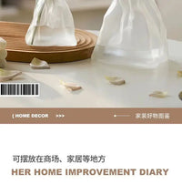 Irregular Transparent Glass Flower Vase 23cm*9cm Big Flower Bottle Tabletop Hydroponic Pot Home Living Room Table Decorations
