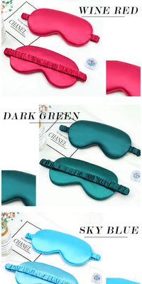 Imitated Silk Eye Patch Shading Sleep Eye Mask Eyepatch Travel Relax Cover Eyeshade Health Sleeping Shield Soft Eye Care Tools