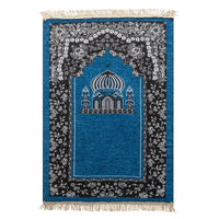 Women Men Muslim Prayer Rug Worship Kneel Printed Floor Mat Protable Travel Prayer Rugs Ramadan Gift Soft Islamic Prayer Rug