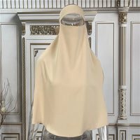 Niqab High Quality Nida Single Layer Ramadan Islamic Clothing EID Prayer Muslim Modest Women Hijab Khimar Jilbab Veil Niqab