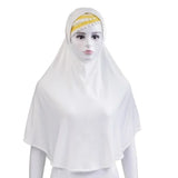 Muslim Women Instant Hijab Prayer Full Cover Chemo Cap One Piece Amira Scarf Shawls Veil Islamic Ramadan Khimar Turban Headwrap