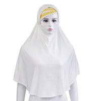 Muslim Women Instant Hijab Prayer Full Cover Chemo Cap One Piece Amira Scarf Shawls Veil Islamic Ramadan Khimar Turban Headwrap
