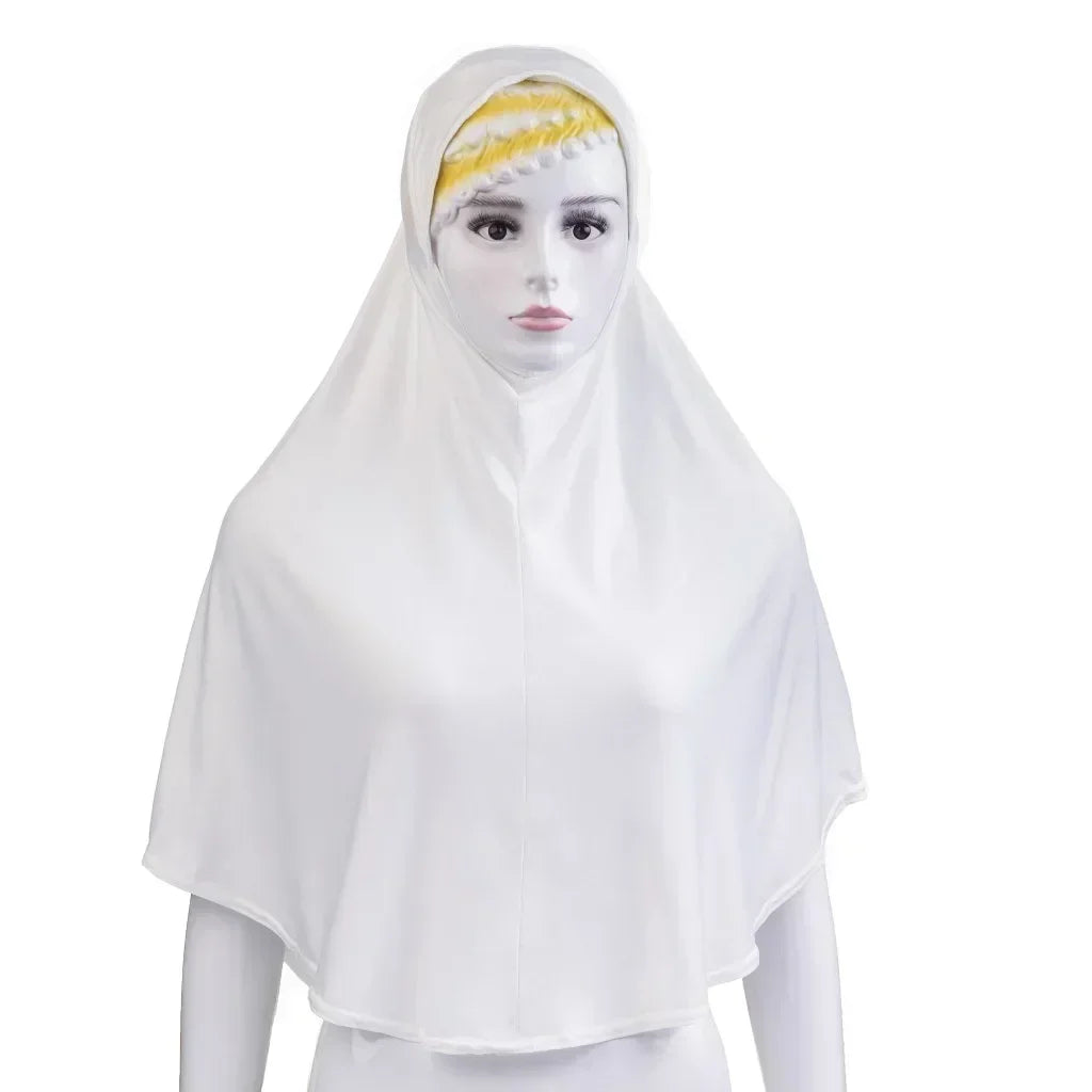 Muslim Women Instant Hijab Prayer Full Cover Chemo Cap One Piece Amira Scarf Shawls Veil Islamic Ramadan Khimar Turban Headwrap