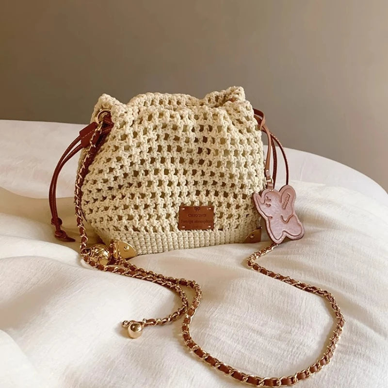 Summer Knit Crossbody Bag
